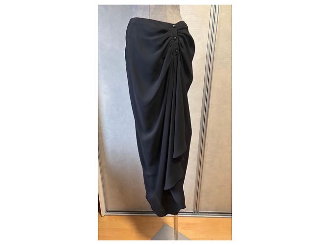 Conjunto Negro Drapado de Thierry Mugler - vista 15