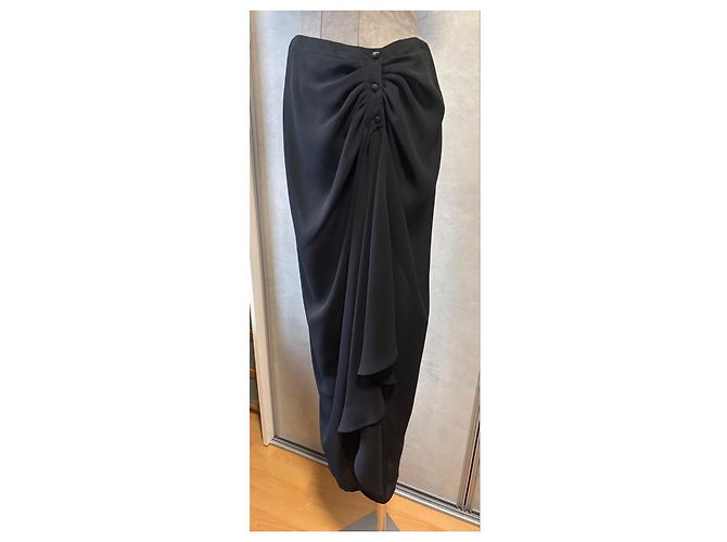 Conjunto Negro Drapado de Thierry Mugler - vista 16