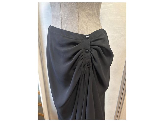 Conjunto Negro Drapado de Thierry Mugler - vista 17