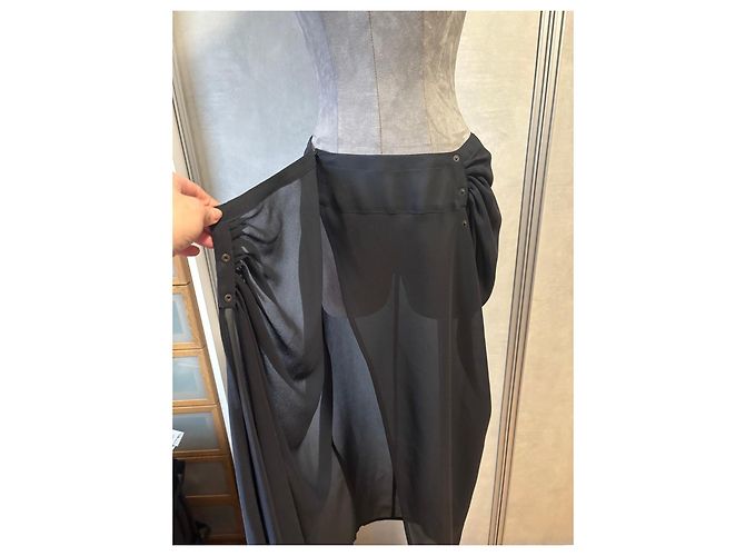 Conjunto Negro Drapado de Thierry Mugler - vista 19