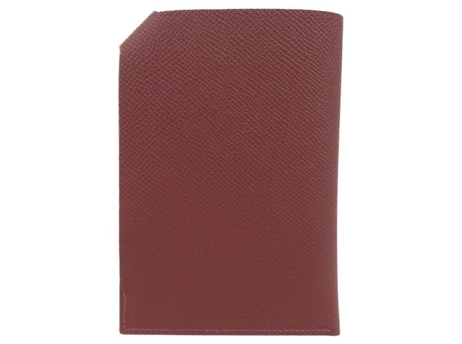 Funda para pasaporte Hermès Tarmac PM Roja - vista 2