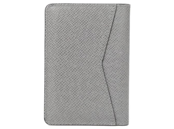 Louis Vuitton Taiga Business Card Case Blue Grey - view 2