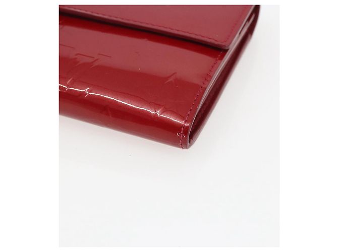 LOUIS VUITTON Vernis Portafoglio Sarah Long Wallet Rosso M93530 LV Auth ki6362 - vista 14