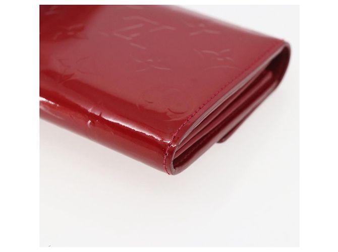 LOUIS VUITTON Vernis Portafoglio Sarah Long Wallet Rosso M93530 LV Auth ki6362 - vista 16