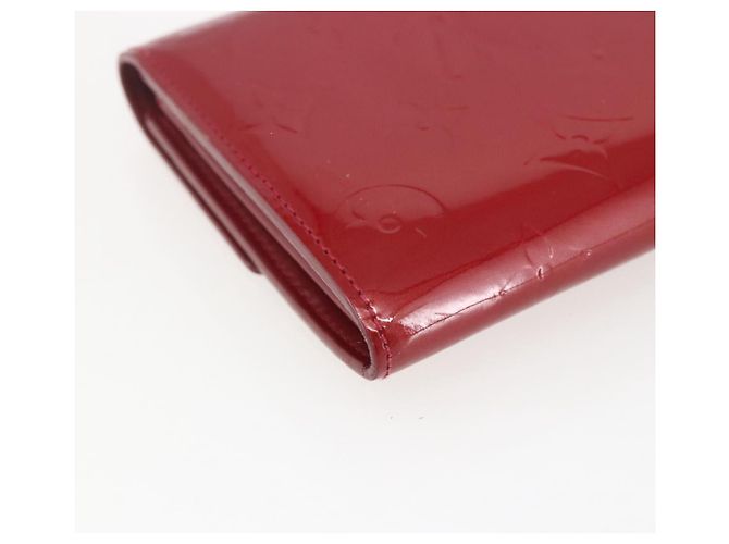 LOUIS VUITTON Vernis Portafoglio Sarah Long Wallet Rosso M93530 LV Auth ki6362 - vista 17