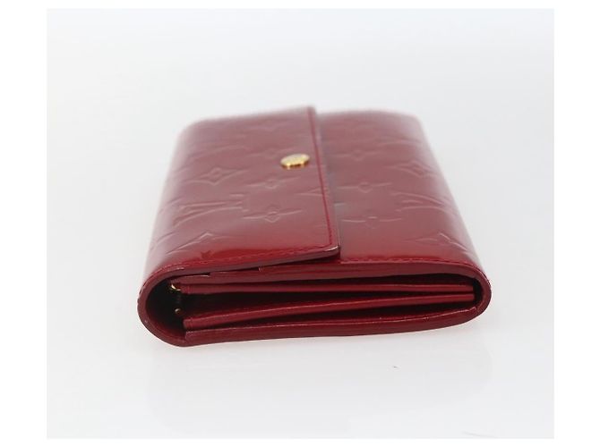 LOUIS VUITTON Vernis Portafoglio Sarah Long Wallet Rosso M93530 LV Auth ki6362 - vista 3