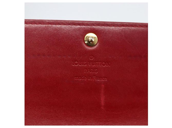 LOUIS VUITTON Vernis Portafoglio Sarah Long Wallet Rosso M93530 LV Auth ki6362 - vista 7