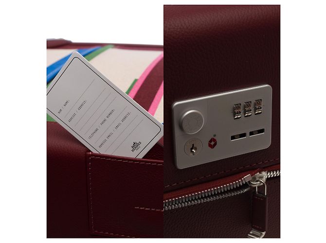 Plume Hermès Borsa HERMES in Pelle Bordeaux - 103289 Bordò - vista 7