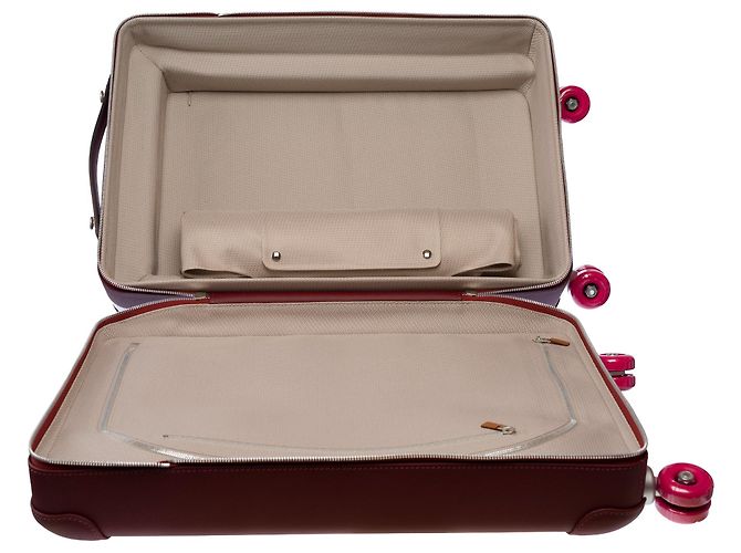 Plume Hermès Borsa HERMES in Pelle Bordeaux - 103289 Bordò - vista 9