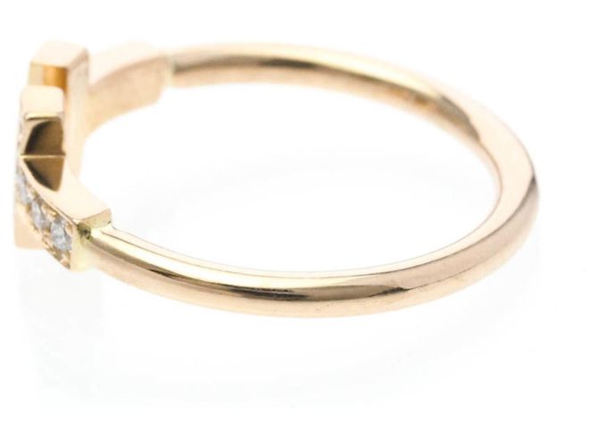 Tiffany & Co Anello T-Wire Tiffany con diamante in oro giallo D'oro - vista 2