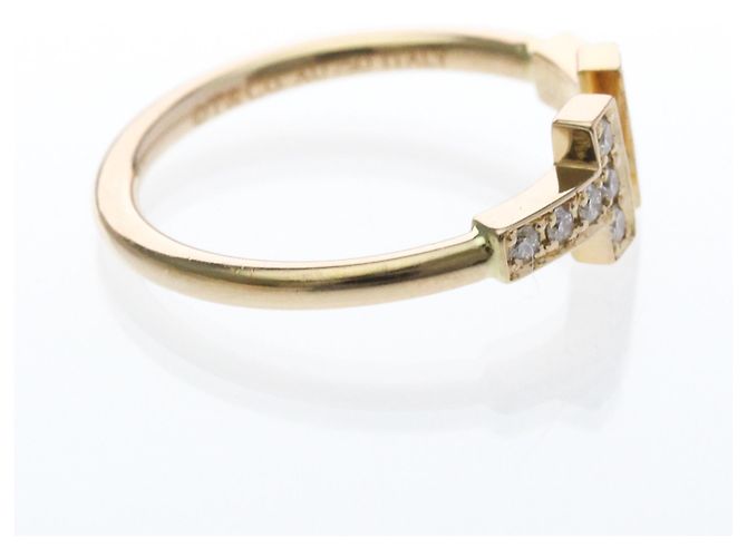 Tiffany & Co Anello T-Wire Tiffany con diamante in oro giallo D'oro - vista 4