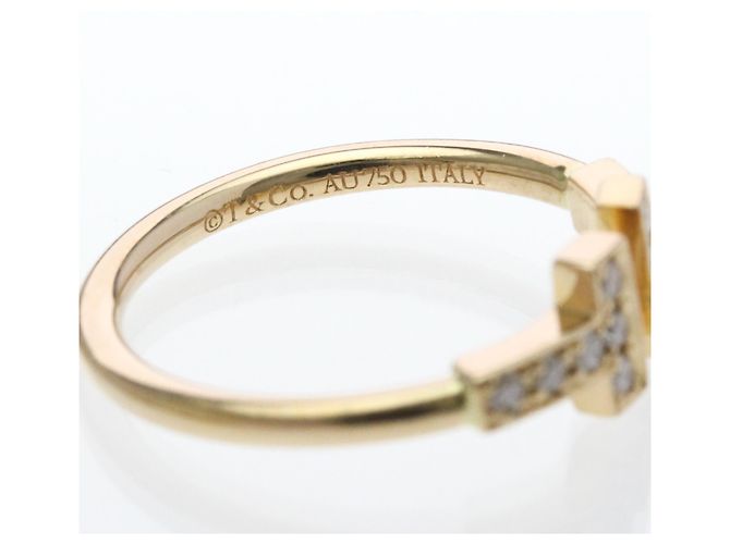 Tiffany & Co Anello T-Wire Tiffany con diamante in oro giallo D'oro - vista 8
