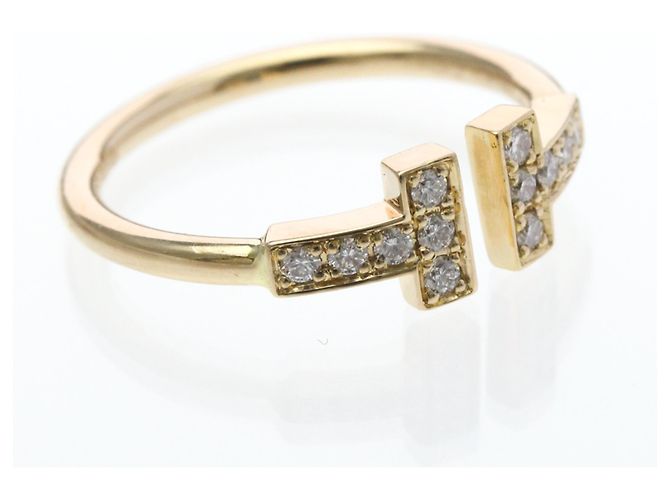 Tiffany & Co Anello T-Wire Tiffany con diamante in oro giallo D'oro - vista 9