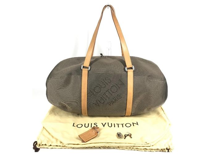 Bolso de Hombro Boston Damier Geant Khaki Louis Vuitton Caqui - vista 2