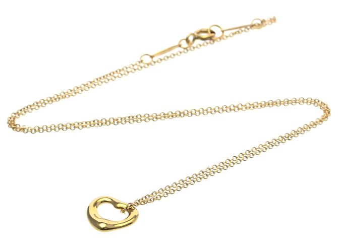 Elsa Peretti Tiffany & Co Collar Péndulo Corazón Abierto Tiffany en Oro Rosa Dorado - vista 16