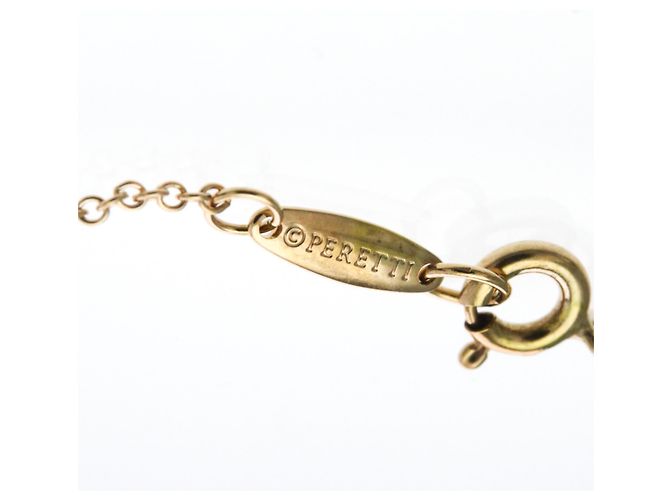 Elsa Peretti Tiffany & Co Collar Péndulo Corazón Abierto Tiffany en Oro Rosa Dorado - vista 8