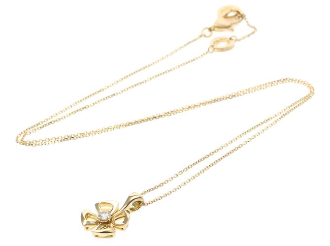 Bulgari Collar Péndulo Fiorever de Diamante Bvlgari en Oro Rosa Dorado - vista 17