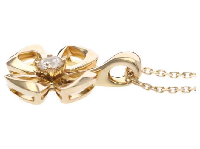 Bulgari Collar Péndulo Fiorever de Diamante Bvlgari en Oro Rosa Dorado - vista 3