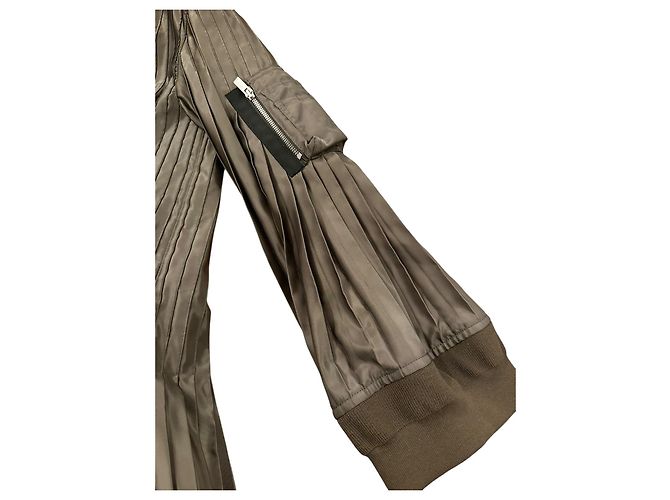 Chaqueta bomber plisada Sacai Verde - vista 8