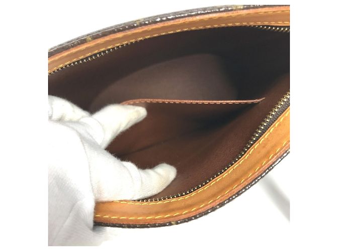 Borsa Drouot Monogram Louis Vuitton Marrone - vista 12