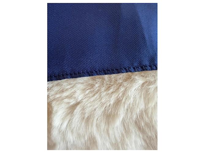 Sciarpa in seta Chanel Bianca Blu Gialla Bianco Giallo - vista 11