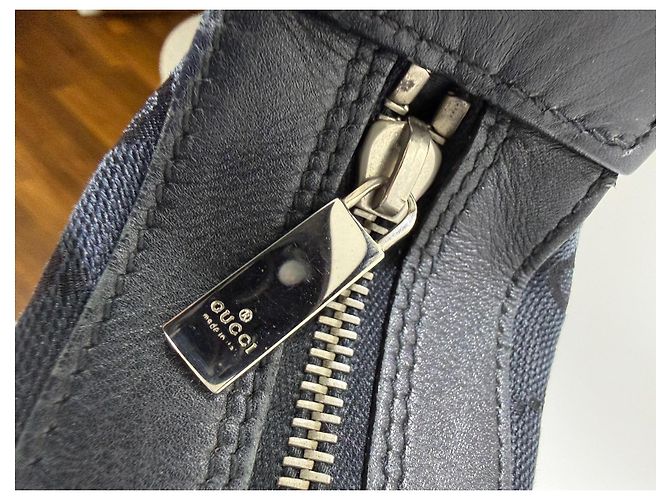 Hobo in Canvas GG Gucci Nero - vista 10