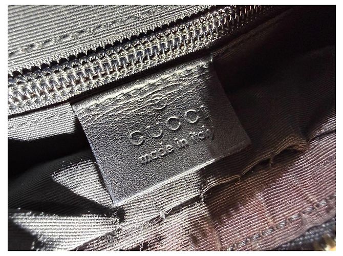 Hobo in Canvas GG Gucci Nero - vista 12
