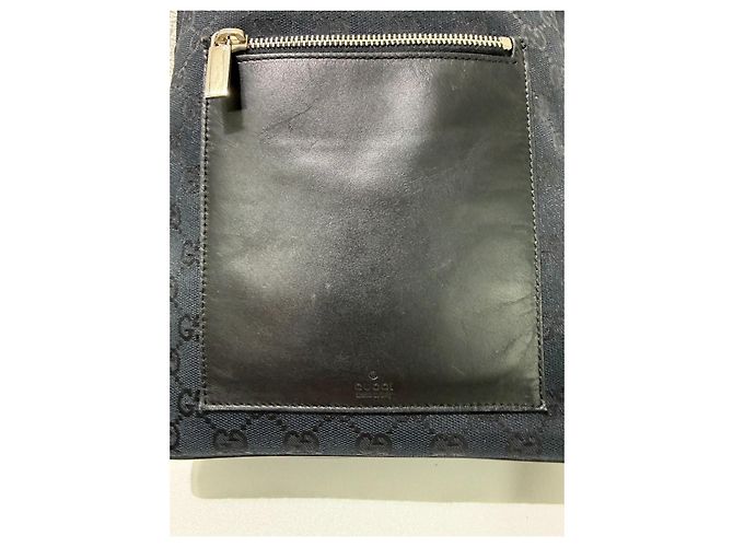 Hobo in Canvas GG Gucci Nero - vista 5
