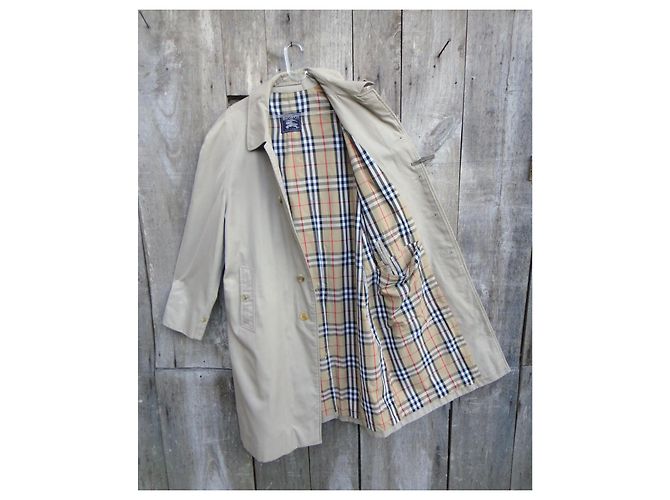 Impermeabile Burberry in cotone beige - vista 3