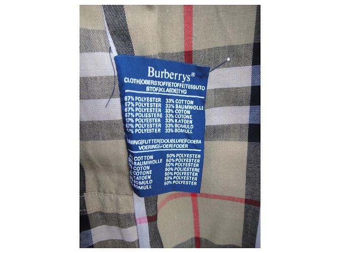 Impermeabile Burberry in cotone beige - vista 6