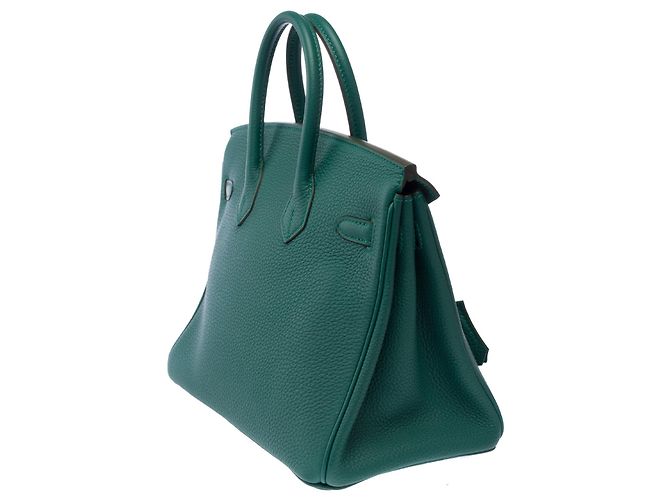Hermès Borsa HERMES Birkin 25 in Pelle Verde - 103291 - vista 6