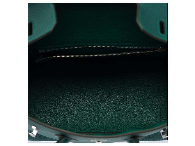 Hermès Borsa HERMES Birkin 25 in Pelle Verde - 103291 - vista 9