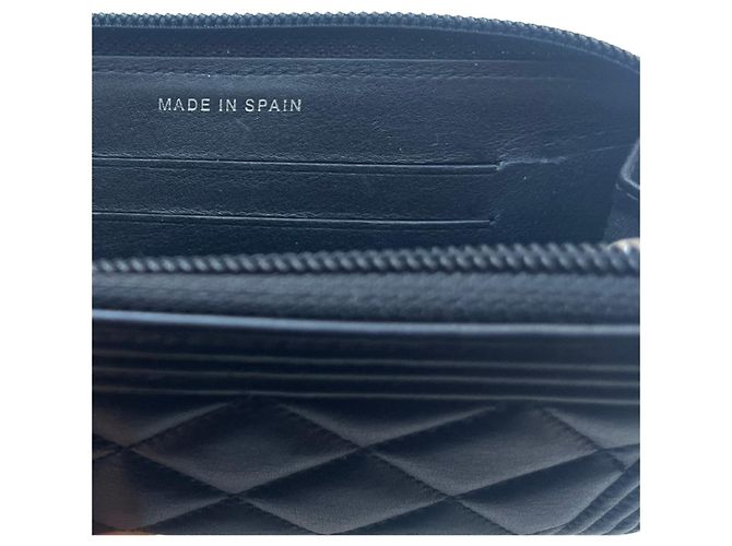Chanel Quilted Small Boy Zip Around Black - view 2