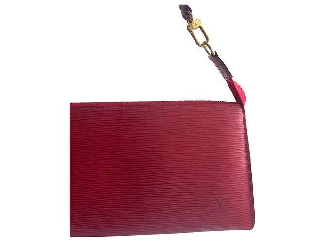 Pochette Accessories Louis Vuitton Vermelho Couro - vista 2