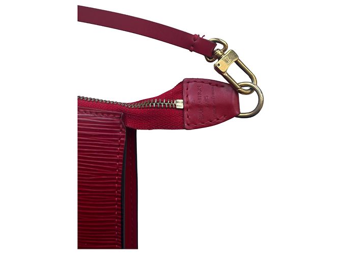Pochette Accessories Louis Vuitton Vermelho Couro - vista 4