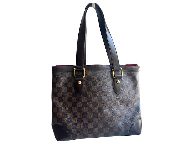 Borsa a mano Louis Vuitton Damier Hampstead PM Pelle Marrone Scuro - vista 2