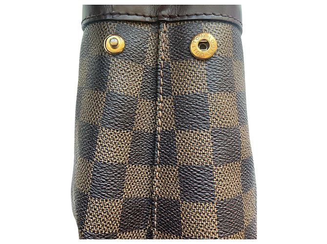 Borsa a mano Louis Vuitton Damier Hampstead PM Pelle Marrone Scuro - vista 3