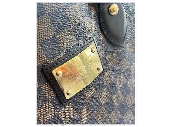 Borsa a mano Louis Vuitton Damier Hampstead PM Pelle Marrone Scuro - vista 5