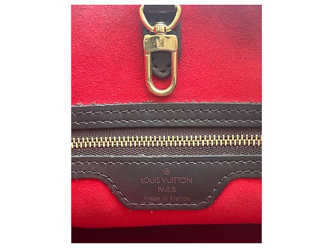 Borsa a mano Louis Vuitton Damier Hampstead PM Pelle Marrone Scuro - vista 8