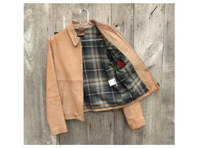 Dolce & Gabbana Lederbikerjacke hellbraun - Ansicht 5
