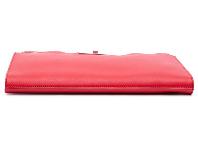 Fendi Rote Leder Peekaboo Clutch Crossbody - Ansicht 3