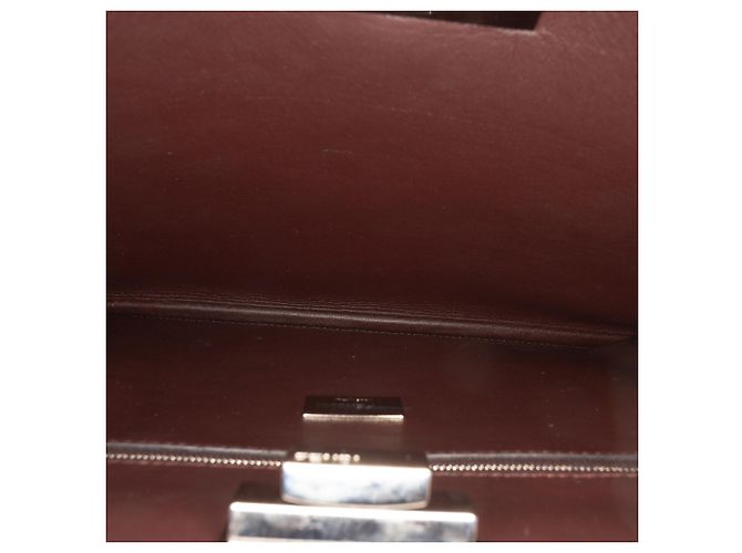 Fendi Rote Leder Peekaboo Clutch Crossbody - Ansicht 4