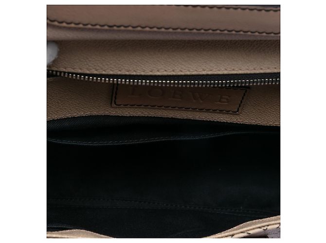 Borsa a tracolla in tela rivestita Anagram marrone LOEWE Taupe - vista 4