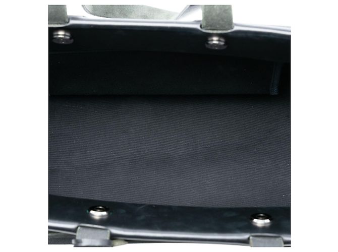 Herbag Cabas MM in tela nera e pelle Vache Hunter di Hermès Nero - vista 4