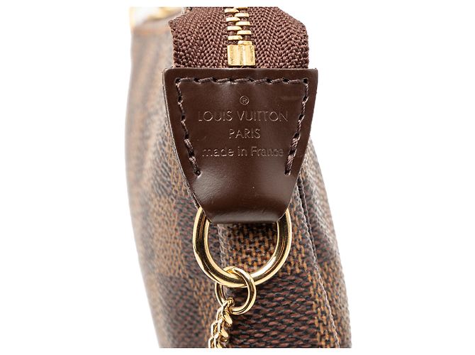 Mini Pochette Accessoires Damier Ebene Marrone Louis Vuitton - vista 6