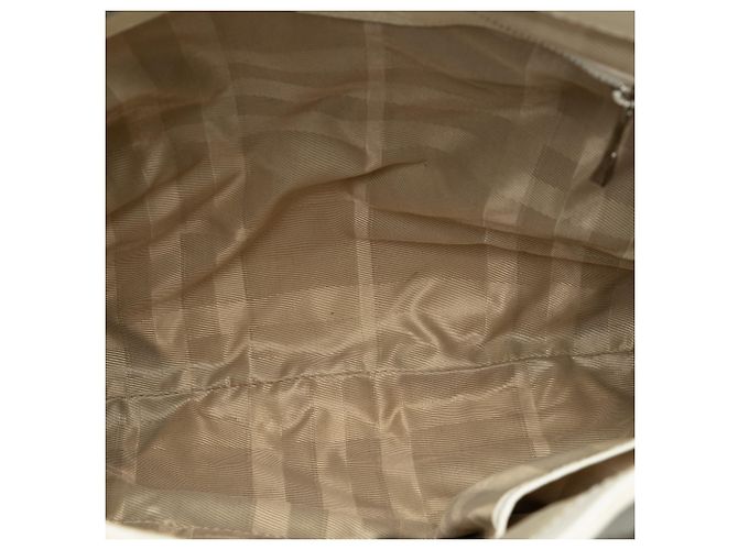 Borsa tote convertibile Hillgate in pelle trapuntata bianca di Burberry Bianco - vista 4