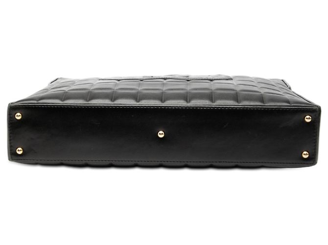 Chanel Schwarze CC Schokoladenbar Lammleder Tasche - Ansicht 3