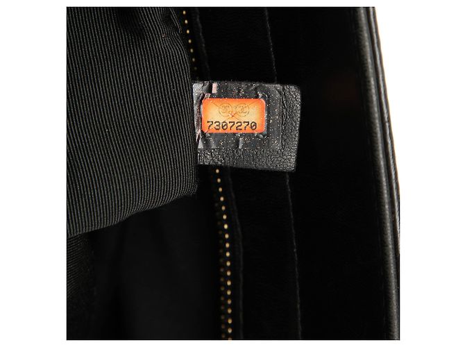 Chanel Schwarze CC Schokoladenbar Lammleder Tasche - Ansicht 6