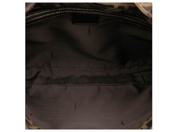 Fendi Braune Zucca Canvas Schultertasche - Ansicht 4
