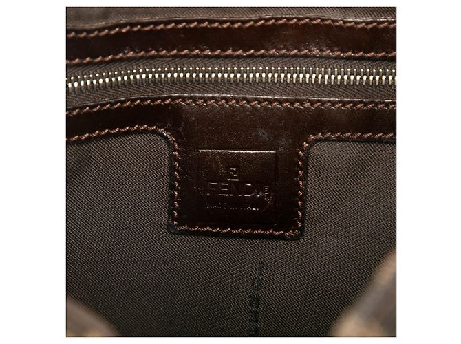 Fendi Braune Zucca Canvas Schultertasche - Ansicht 5